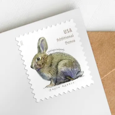NOT Forever Stamp-Additional Ounce Forever Stamps 2021 Brush Rabbit – Nature Series, Postage