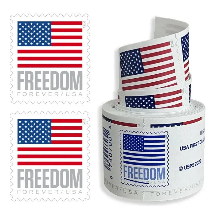 Limited Time Deal: $89.99 for 5 Rolls(500 Forever Stamps) – 2017/2023/2024/2025 Flag