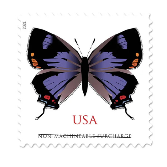 NOT Forever Stamp-$1.27 Stamps 2021 Colorado Hairstreak Butterfly – Non-Machinable Surcharge, First-Class Rate
