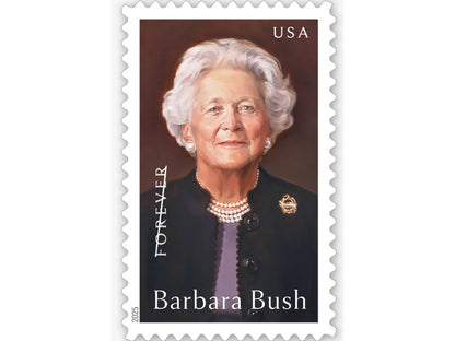 Forever Stamps 2025 Barbara Bush – Commemorative, First-Class Postage
