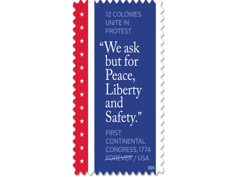 Forever Stamps 2024 First Continental Congress – Commemorative Issue, First-Class Postage