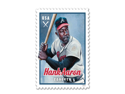Forever Stamps 2024 Hank Aaron – Commemorative Issue, First-Class Postage