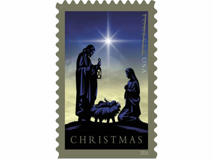 Forever Stamps 2016 Nativity – Traditional Christmas Scene, First-Class Postage