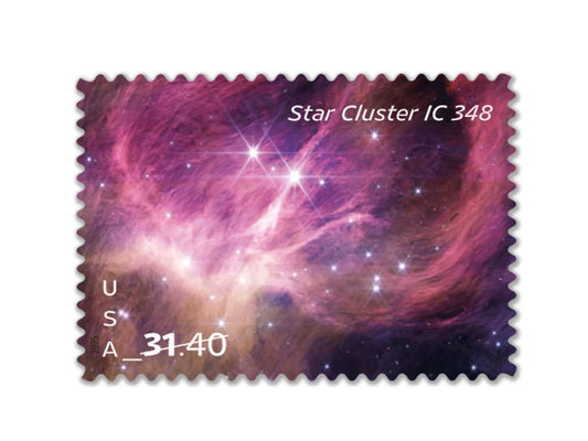 NOT Forever Stamp-$31.40 Stamps 2025 Star Cluster IC 348 – Astronomy Collection, First-Class Rate