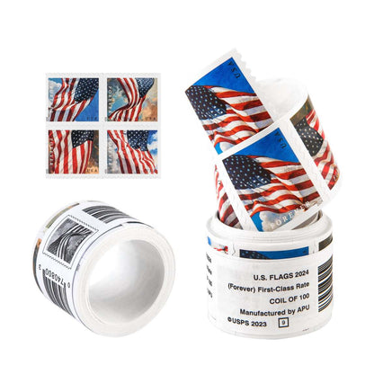 Highly Recommended: $149 for 10 Rolls(1000pcs) – 2017/2023/2024/2025 Flag